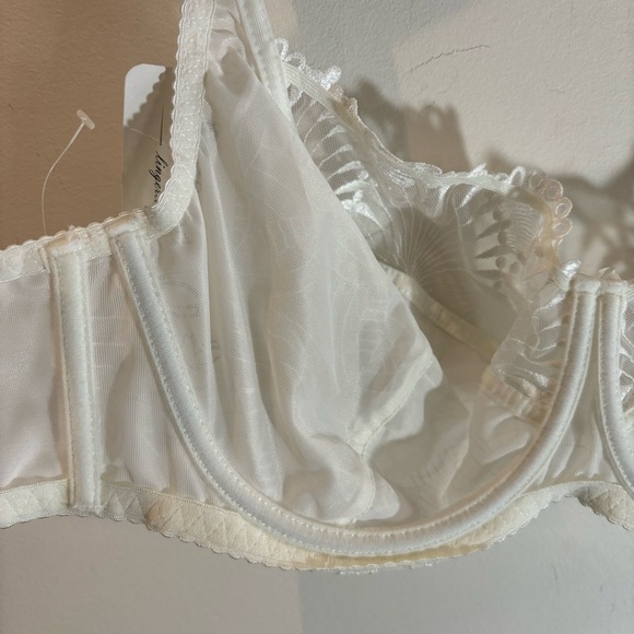 NESSA LINGERIE Sz 85H 38F US Bra Selena Ecru Soft Underwire Lace Adjustable NEW - Picture 8 of 10